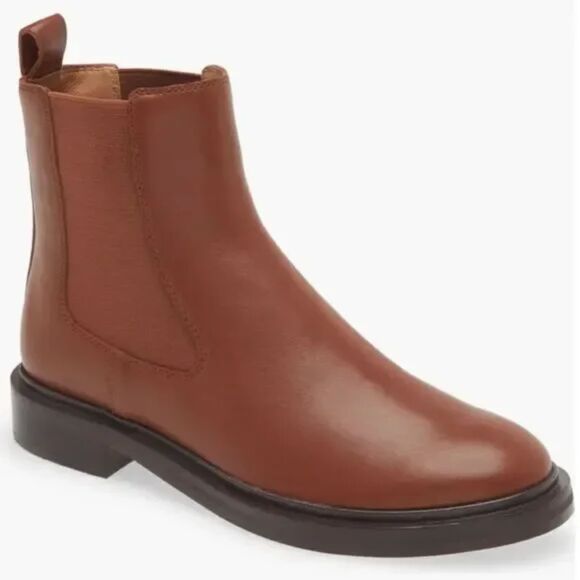The Madewell The Bennington Chelsea Boot Brown Leather US 8.5 New - Picture 1 of 7